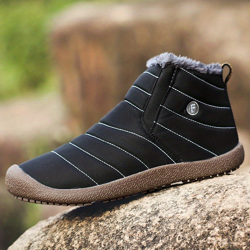 shoes boots, mens snow boots thermal winter shoes boots casual walking shoes details 6