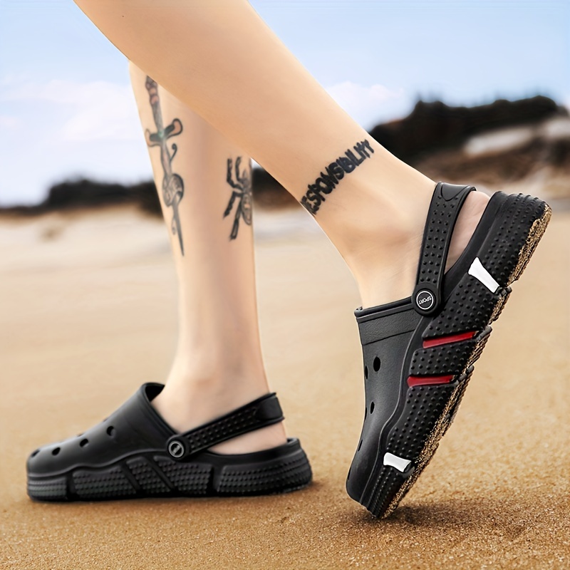 mens and womens clogs garden shoes comfortable lightweight hollow out sandals spring and summer details 8