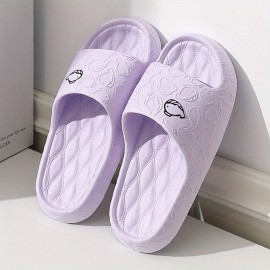 Men's Cloud Slides Pillow Sliders, Casual Non Slip Slippers, Open Toe Shoes With Embossed Whale For Indoor Outdoor Beach Shower, Spring And Summer