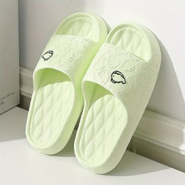 Men's Cloud Slides Pillow Sliders, Casual Non Slip Slippers, Open Toe Shoes With Embossed Whale For Indoor Outdoor Beach Shower, Spring And Summer