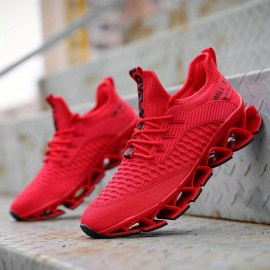 Men's Blade Sneakers Slip-on Sneakers With Shoelaces - Odor-resistant Athletic Shoes - Lightweight And Breathable