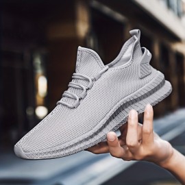 Men's Slip-on Sneakers With Shoelaces - Odor-resistant Athletic Shoes - Lightweight And Breathable