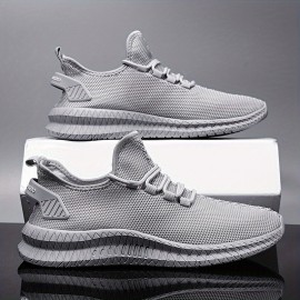 Men's Slip-on Sneakers With Shoelaces - Odor-resistant Athletic Shoes - Lightweight And Breathable