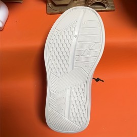 Men's Trendy Street Style Skate Shoes, Comfy Non Slip Casual Lace Up Sneakers For Men's Outdoor Activities