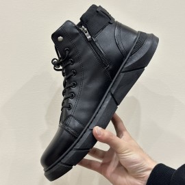 Men's No Tie Boots, Casual Comfy Walking Shoes, Easily Wiped Clean