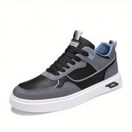 Men's Lace-up Sneakers, Skate Shoes With Good Grip, Breathable Walking Shoes