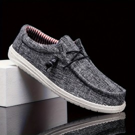 Men's Canvas Sneakers Shoes, Breathable Non-slip Slip On Shoes, Men's Shoes, Spring And Summer