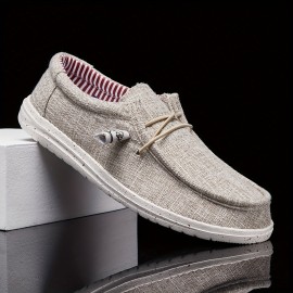 Men's Canvas Sneakers Shoes, Breathable Non-slip Slip On Shoes, Men's Shoes, Spring And Summer