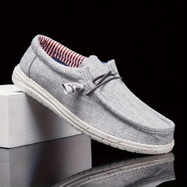 Men's Canvas Sneakers Shoes, Breathable Non-slip Slip On Shoes, Men's Shoes, Spring And Summer