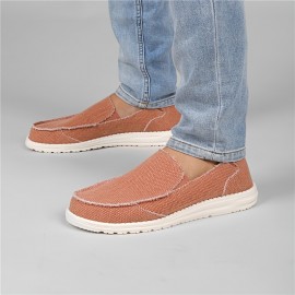 Men's Canvas Comfortable Lightweight Slip On Loafer Shoes