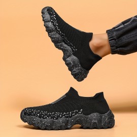 Men's Slip-on Sneakers - Athletic Shoes - Lightweight And Breathable Walking Shoes - Plus Sizes Available