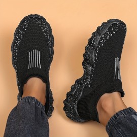 Men's Slip-on Sneakers - Athletic Shoes - Lightweight And Breathable Walking Shoes - Plus Sizes Available