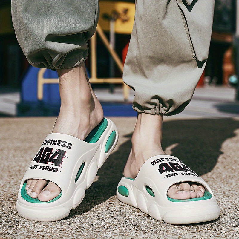 mens cloud slides pillow slippers comfortable lightweight open toe shoes for indoor outdoor shower bathroom spring and summer details 15