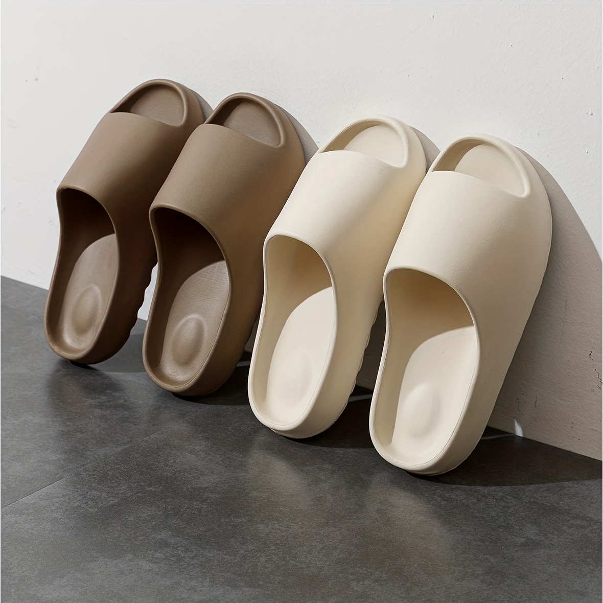 mens eva cloud slides casual non slip slippers open toe shoes for indoor outdoor beach shower spring and summer details 6